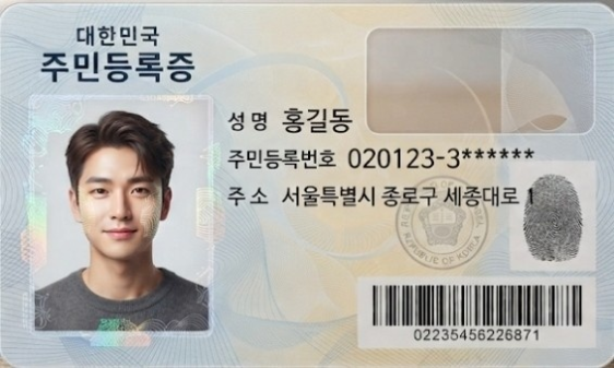 0으로 시작하는 민증